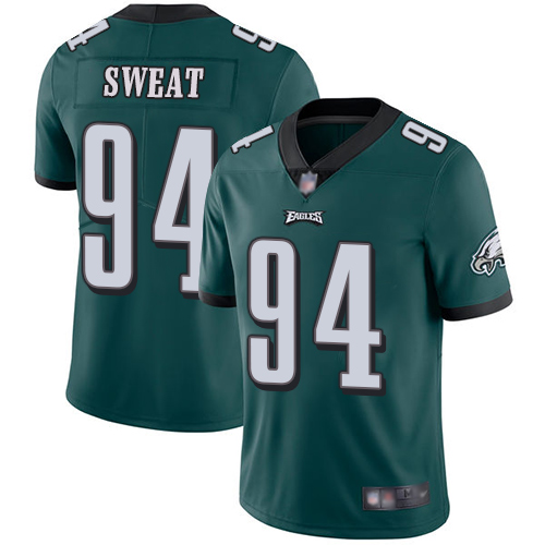 Men Philadelphia Eagles 94 Josh Sweat Midnight Green Team Color Vapor Untouchable NFL Jersey Limited Player 100th